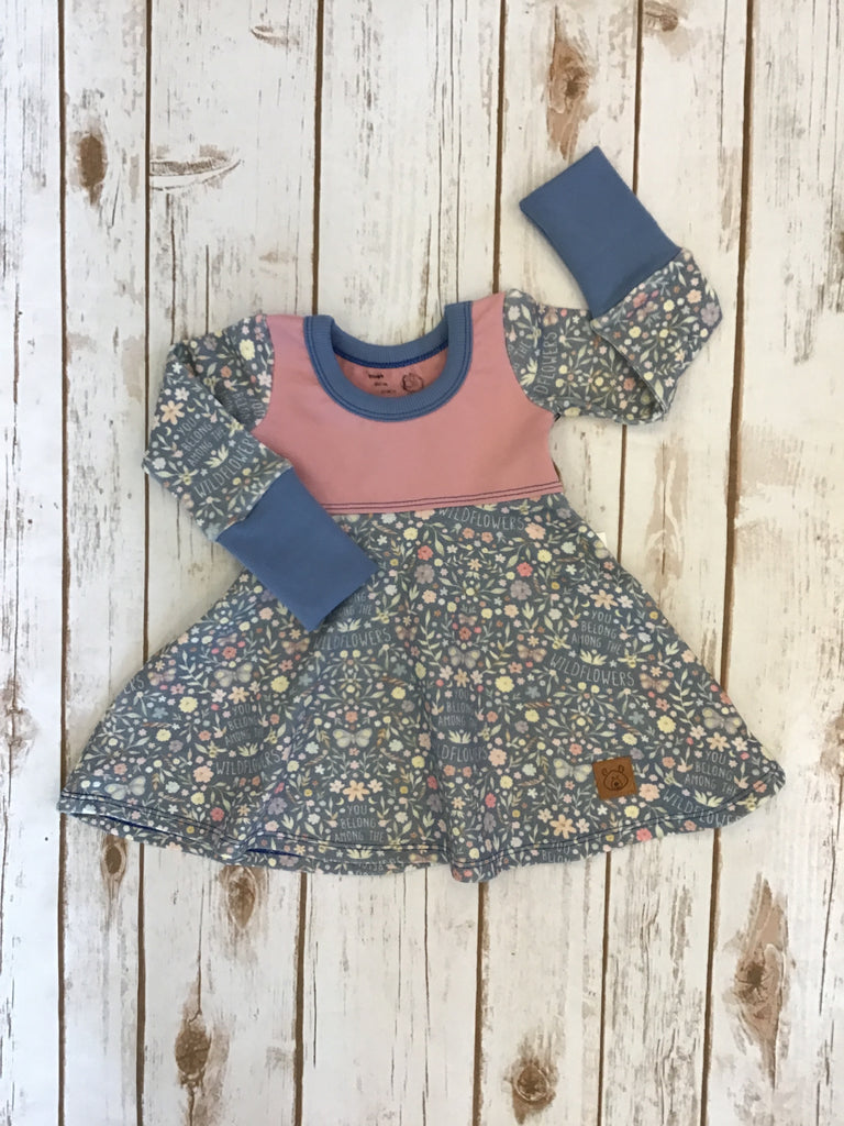 WCC - Grow With Me Long Sleeve Dress - You Belong Among the Wildflower   Colorado Baby