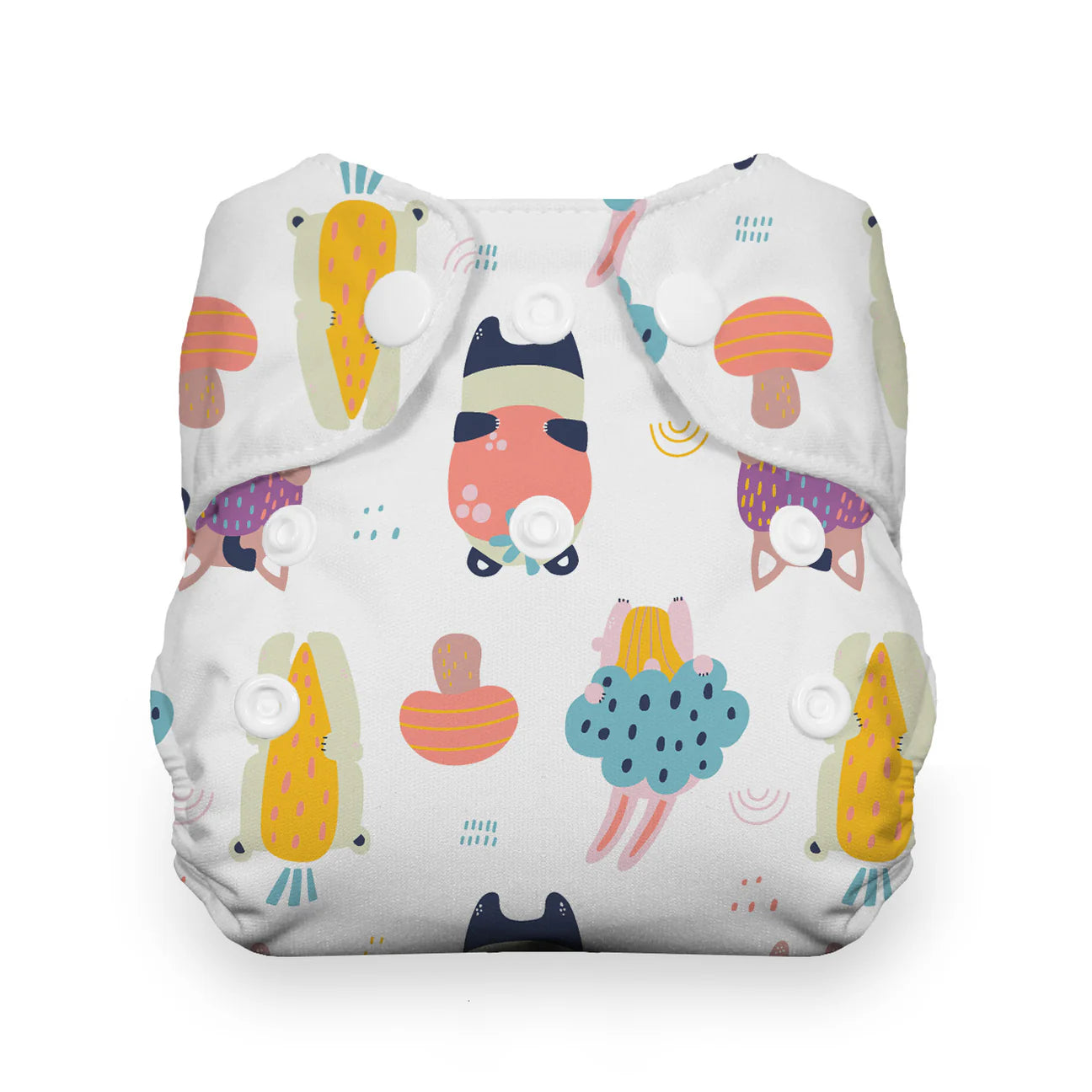 Thirsties Harvest Helpers Snap, Natural Newborn All-in-One