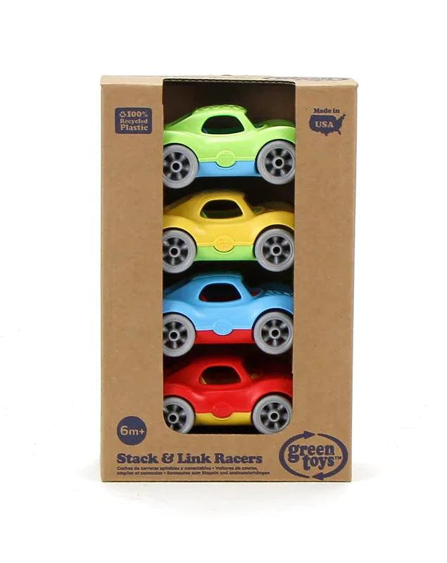 Green Toys - Stack and Link Racers (4 Pack) – Colorado Baby