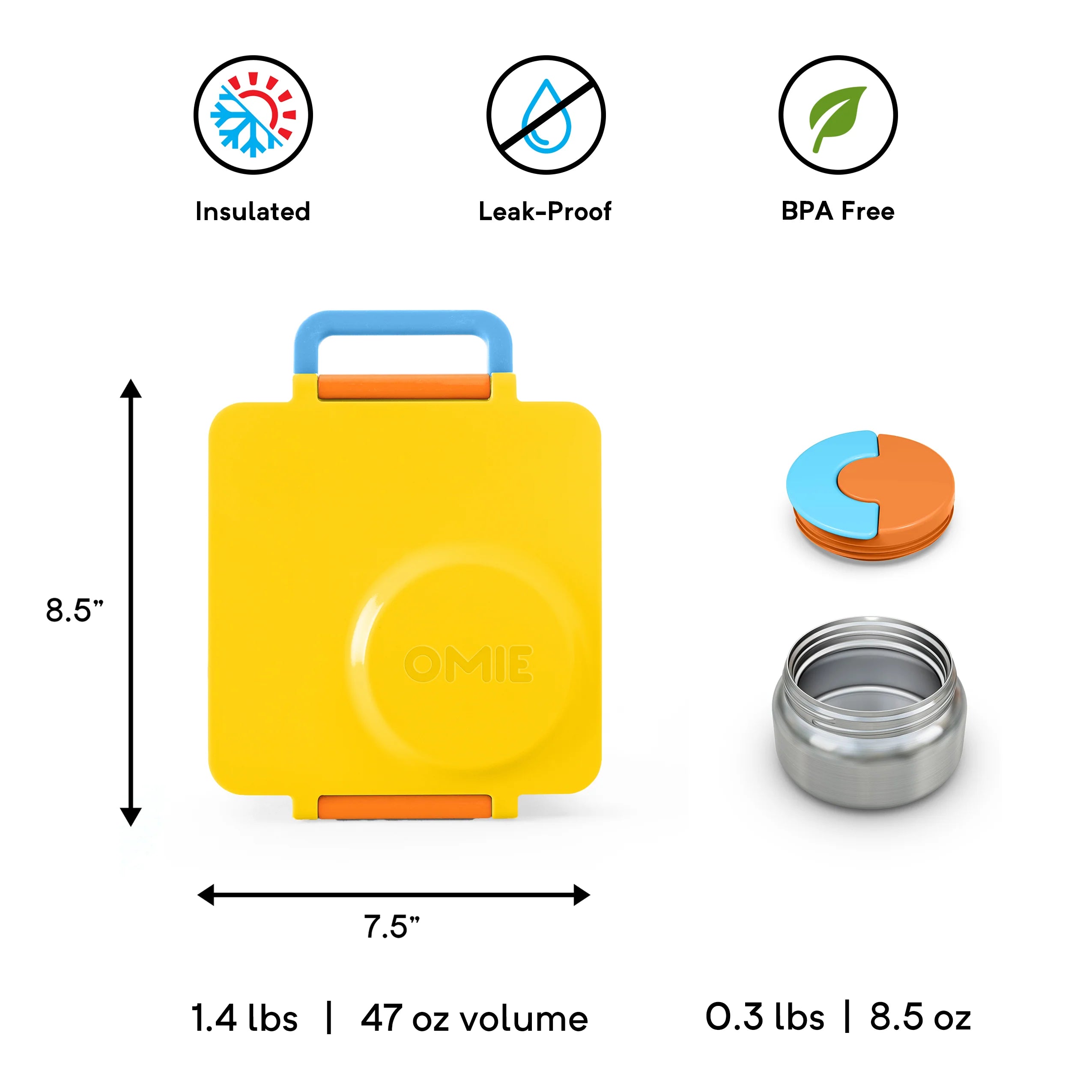  OmieBox Silicone Leakproof Snack Containers To Go