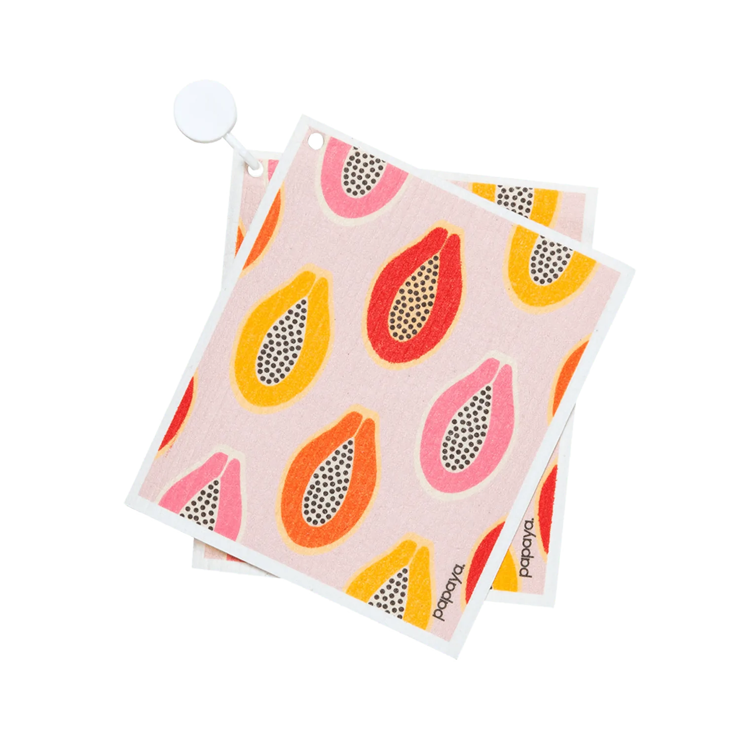 Papaya Reusable Paper Towels + Hook